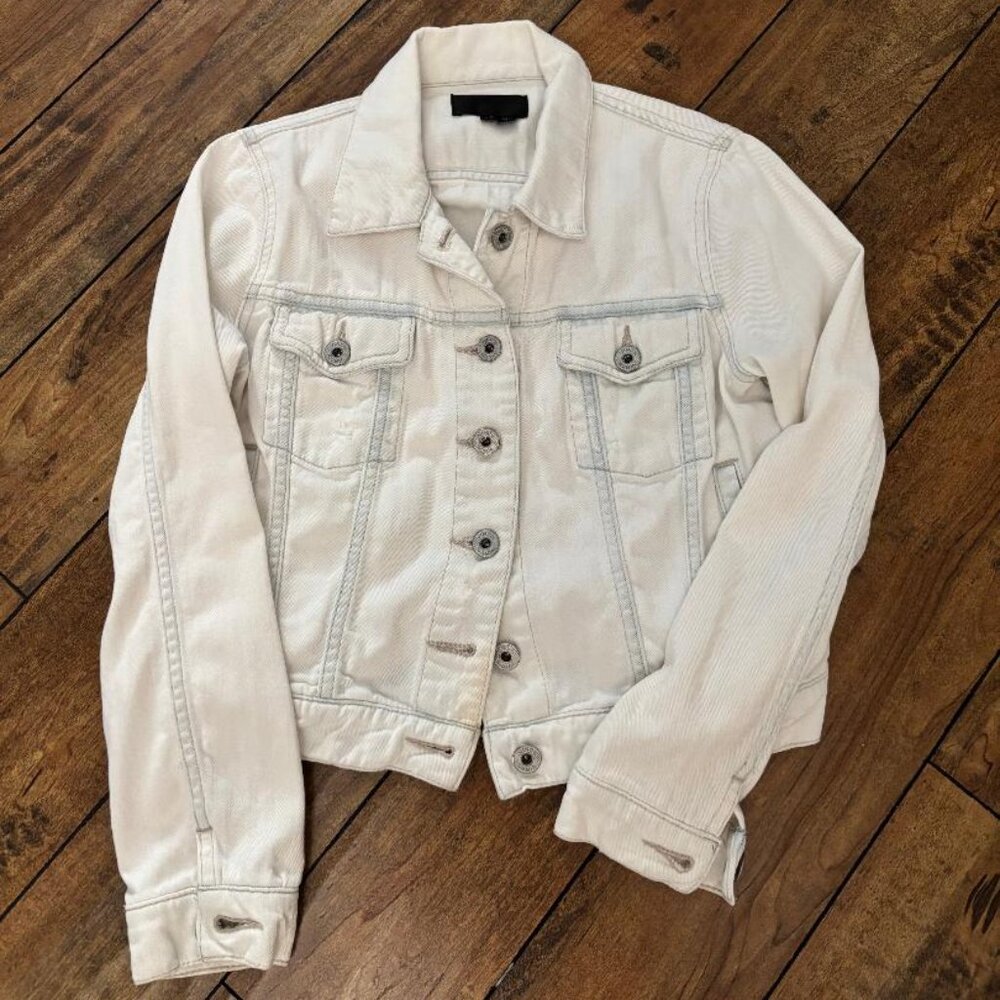 Vince White Denim Jacket